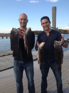 Dan and Emad with part of their catch !!!