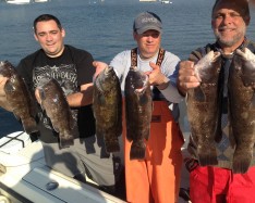 Joe, Tom and Chris with their catch !!!