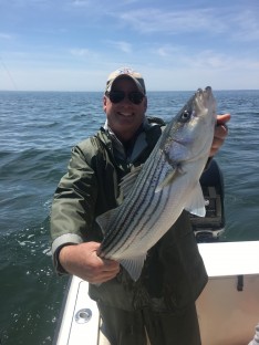 Rich with a nice dinner size Striper